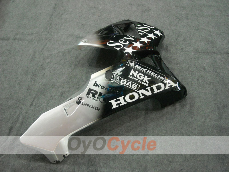 Injection Fairing kit for 03-04 CBR600RR - White, Black - SevenStars #OYO87902551