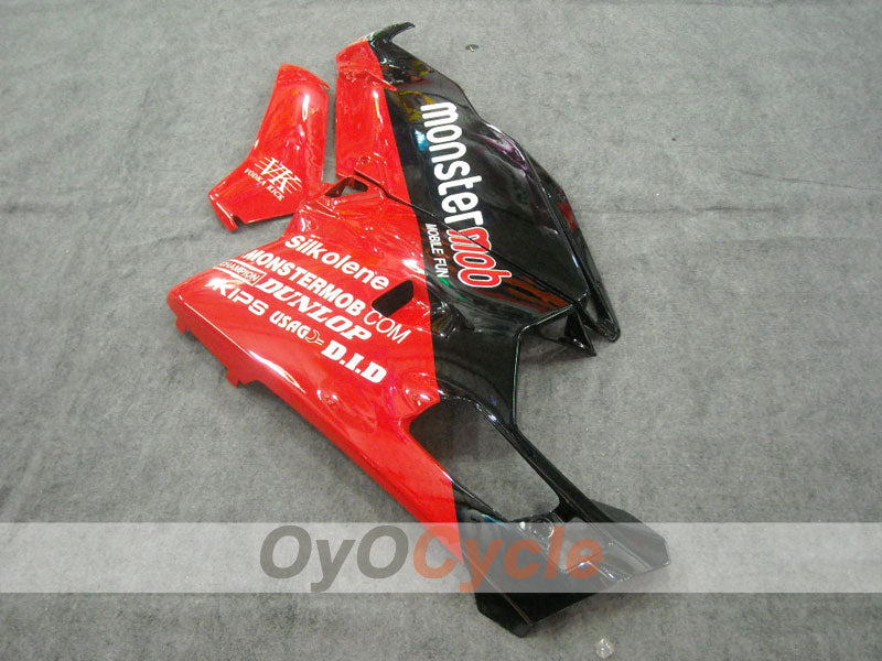 Injection Fairing kit for 03-04 Ducati 749 - Red, Black - Monstermob #OYO87902134