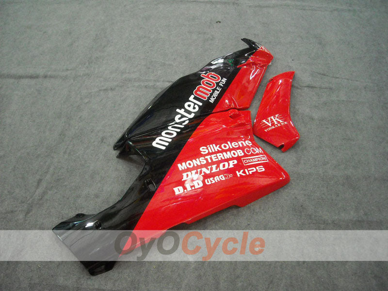 Injection Fairing kit for 03-04 Ducati 749 - Red, Black - Monstermob #OYO87902134
