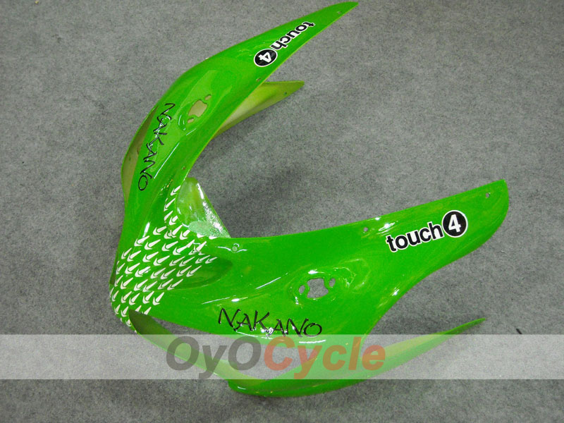 Injection Fairing kit for 05-06 NINJA ZX-6R - Green, Black - Nakano #OYO87901885