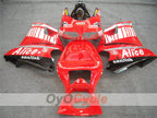 Injection Fairing kit for 02-04 Ducati 998 - Red, Black - Alice #OYO87902254