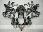 Injection Fairing kit for 04-05 NINJA ZX-10R - White, Black - Flame #OYO87901533