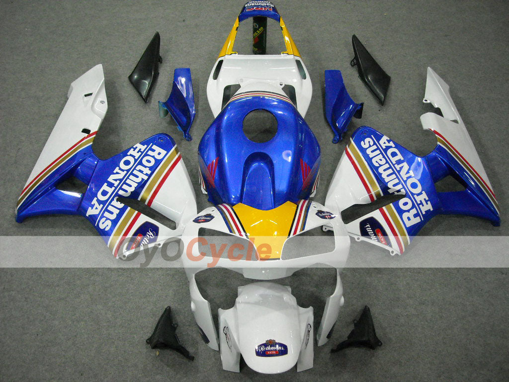 Injection Fairing kit for 03-04 CBR600RR - Blue, White - Rothmans #OYO87902553