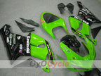Injection Fairing kit for 05-06 NINJA ZX-6R - Green, Black - Nakano #OYO87901887