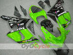 Injection Fairing kit for 05-06 NINJA ZX-6R - Green, Black - Nakano #OYO87901887