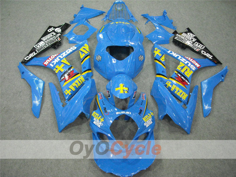 Injection Fairing kit for 07-08 GSX R1000 - Blue, Black - MOTUL, Rizla+ #OYO87902151 Main image