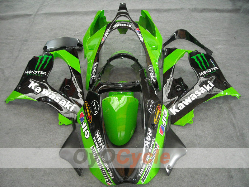 Fairing kit for 00-01 NINJA ZX-9R - Green, Black - Monster #OYO87903030 Secondary image