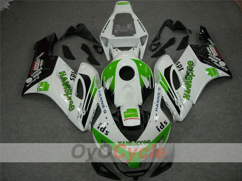Injection Fairing kit for 06-07 CBR1000RR - Green, White - HANN Spree #OYO87900607 Main image