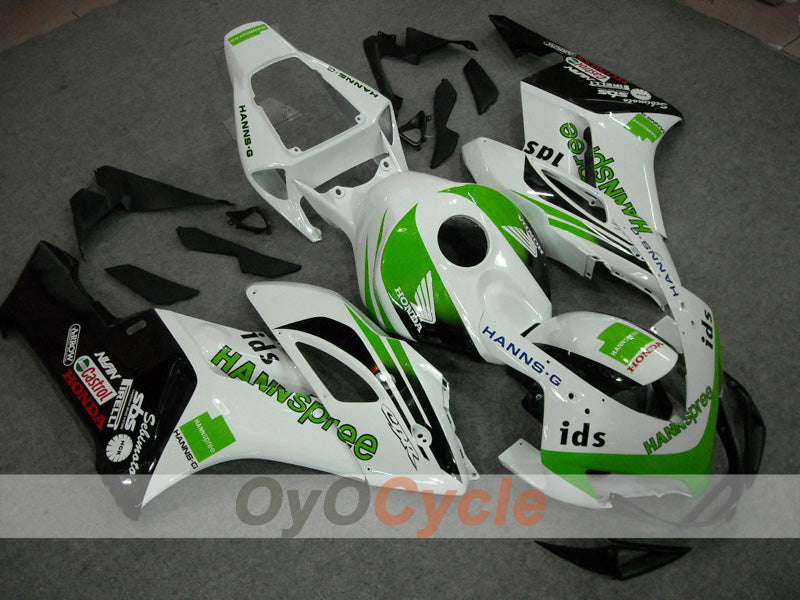 Injection Fairing kit for 04-05 CBR1000RR - Green, White - HANN Spree #OYO87902846 Main image