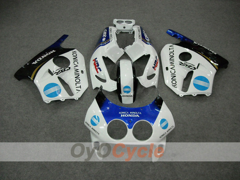 Injection Fairing kit for 90-94 CBR250RR - Blue, White - Konica Minolta #OYO87902953