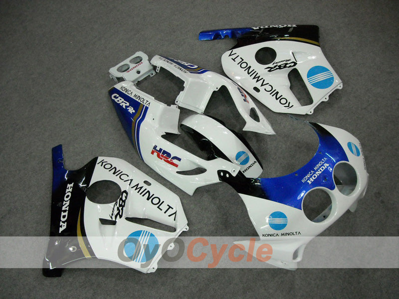 Injection Fairing kit for 90-94 CBR250RR - Blue, White - Konica Minolta #OYO87902953