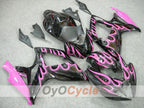 Injection Fairing kit for 06-07 GSX R750 - Black, Pink - Flame #OYO87901287