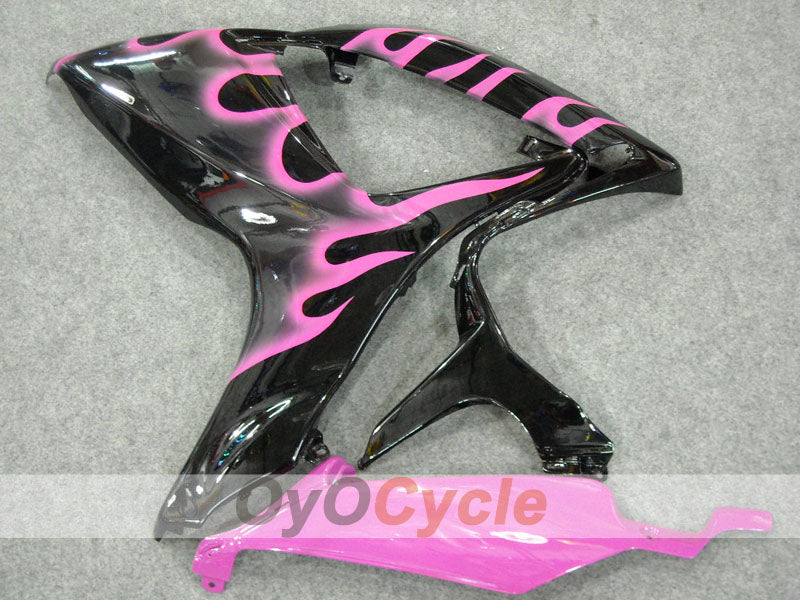 Injection Fairing kit for 06-07 GSX R750 - Black, Pink - Flame #OYO87901287