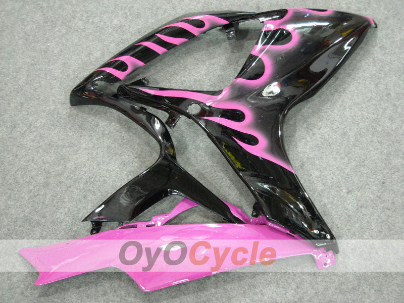 Injection Fairing kit for 06-07 GSX R750 - Black, Pink - Flame #OYO87901287
