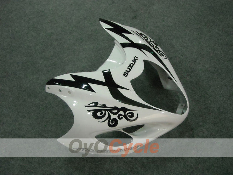 Injection Fairing kit for 99-07 GSXR1300 Hayabusa - White, Black - Corona #OYO87902880