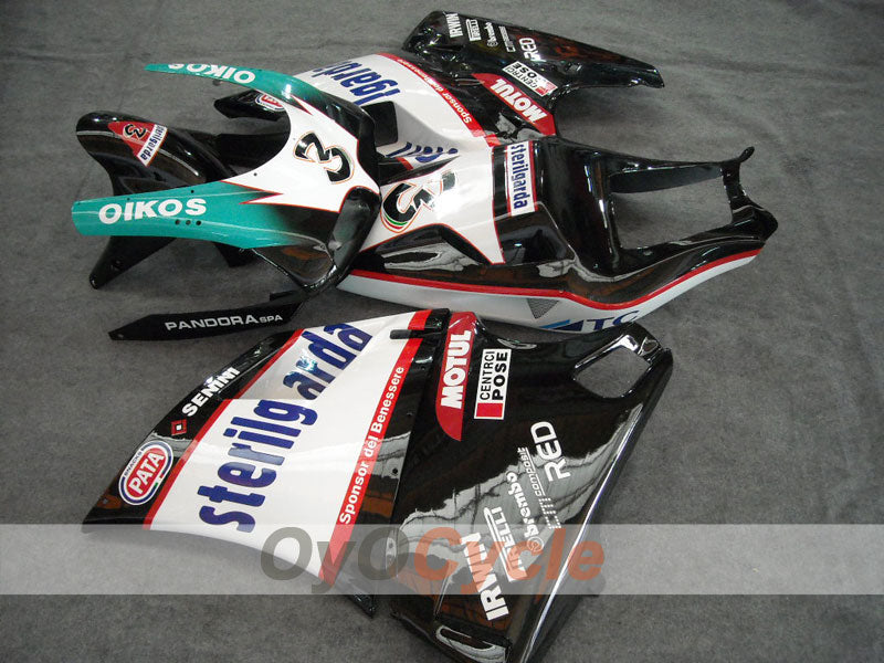 Injection Fairing kit for 99-02 Ducati 996 - White, Black - Sterilgarda #OYO87902234