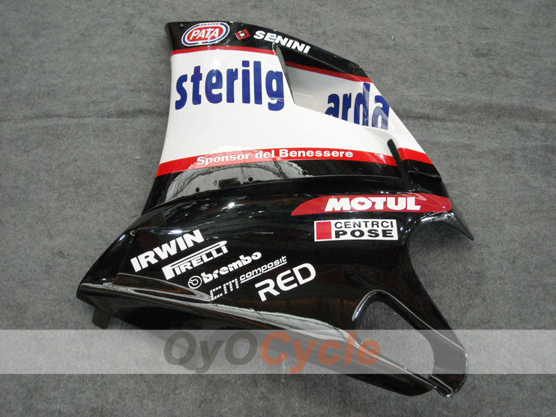 Injection Fairing kit for 99-02 Ducati 996 - White, Black - Sterilgarda #OYO87902234