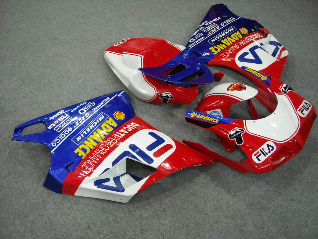 Injection Fairing kit for 94-02 Ducati 748 - Red, Blue - FILA #OYO87902061
