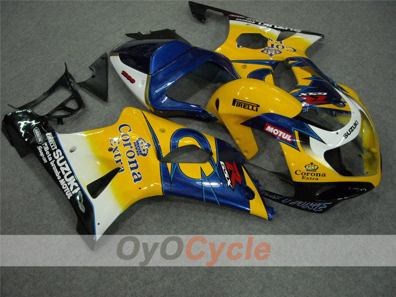 Injection Fairing kit for 00-02 GSX R1000 - Yellow, Blue - Corona #OYO87901709 Secondary image
