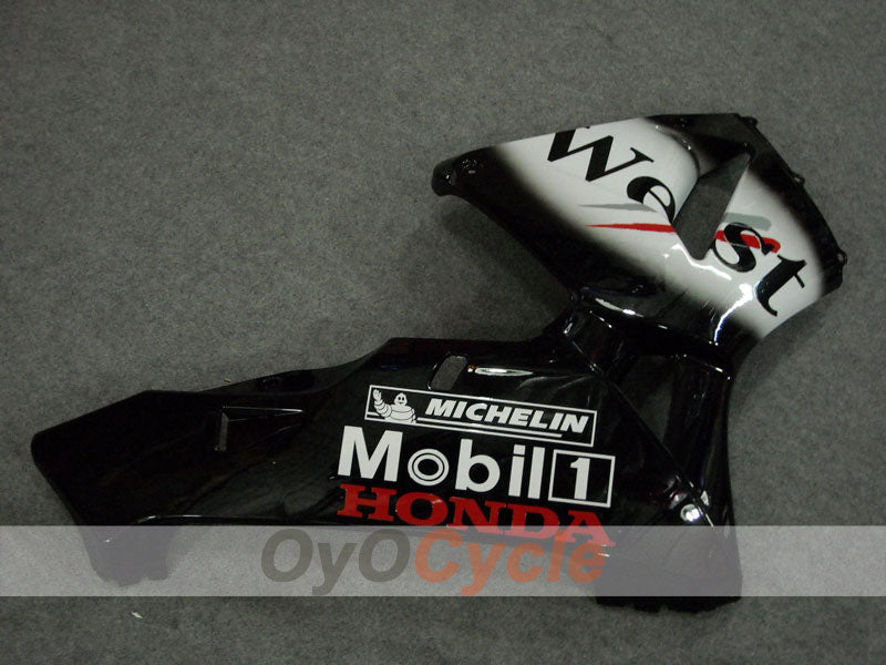 Injection Fairing kit for 03-04 CBR600RR - White, Black - West #OYO87902557