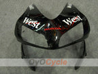 Injection Fairing kit for 03-04 CBR600RR - White, Black - West #OYO87902557