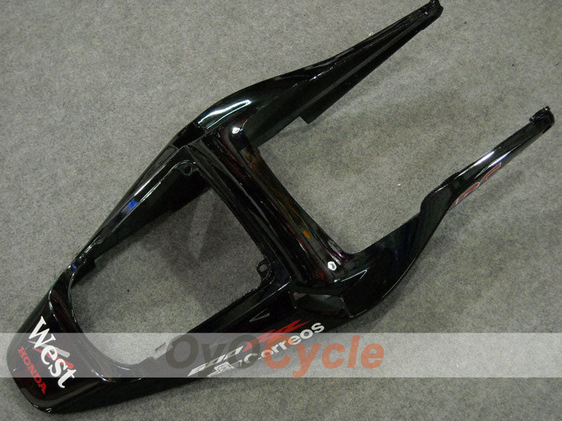 Injection Fairing kit for 03-04 CBR600RR - White, Black - West #OYO87902557