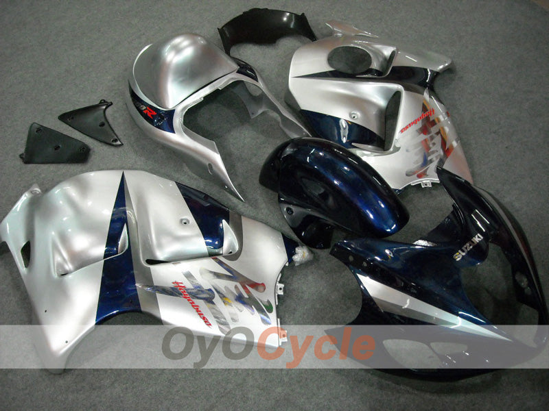 Injection Fairing kit for 99-07 GSXR1300 Hayabusa - Blue, Silver - Factory Style #OYO87902886 Main image
