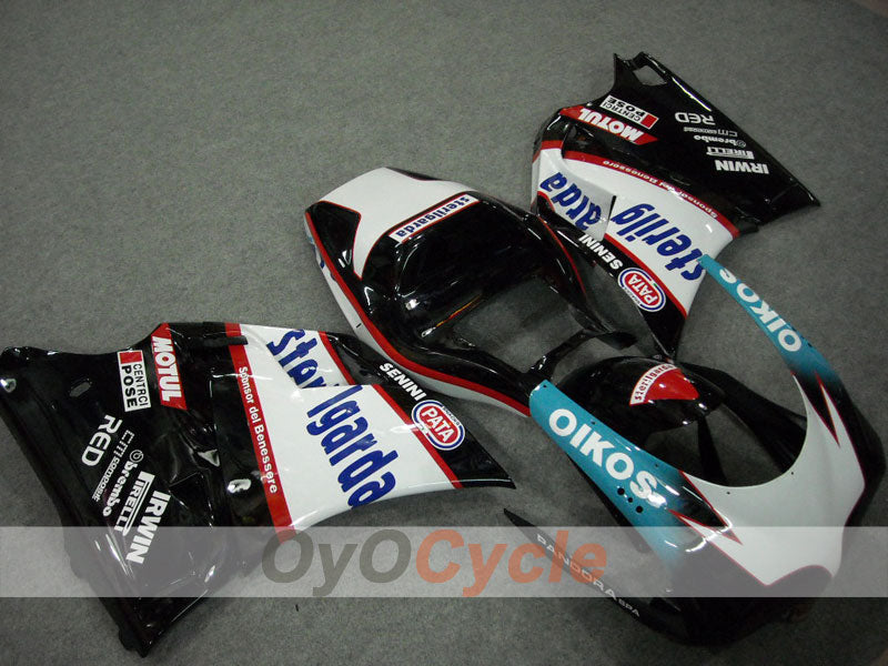 Injection Fairing kit for 99-02 Ducati 996 - White, Black - Sterilgarda #OYO87902233