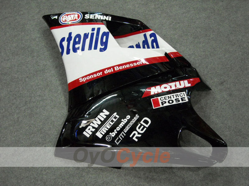 Injection Fairing kit for 99-02 Ducati 996 - White, Black - Sterilgarda #OYO87902233