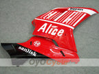 Injection Fairing kit for 09-11 Ducati 1198 - Red, Black - Alice #OYO87902326