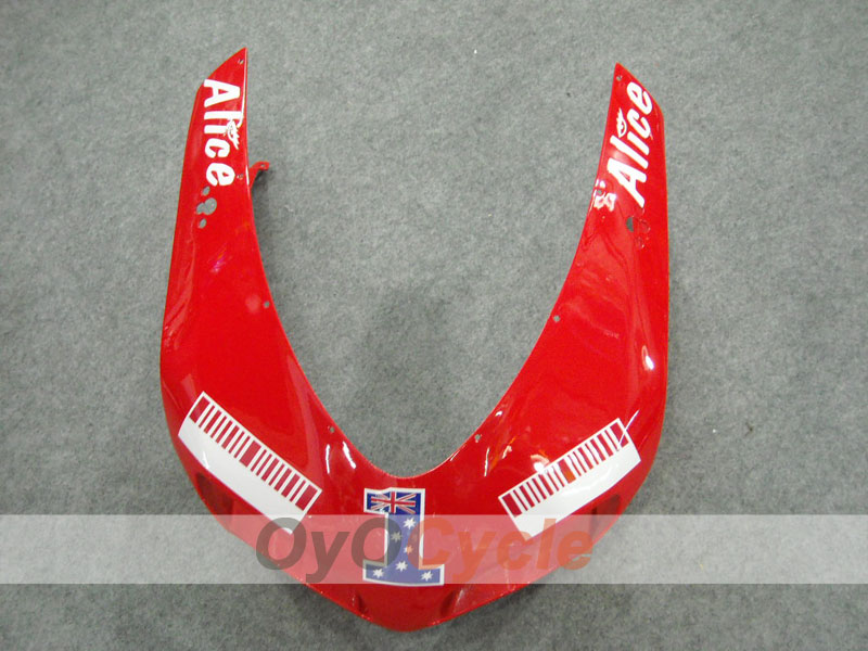 Injection Fairing kit for 08-13 Ducati 848 - Red, Black - Alice #OYO87902174