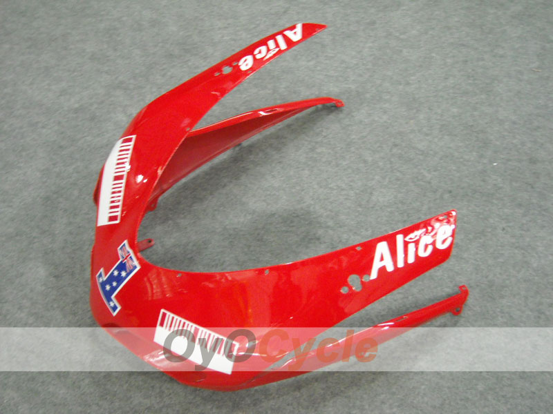 Injection Fairing kit for 08-13 Ducati 848 - Red, Black - Alice #OYO87902174