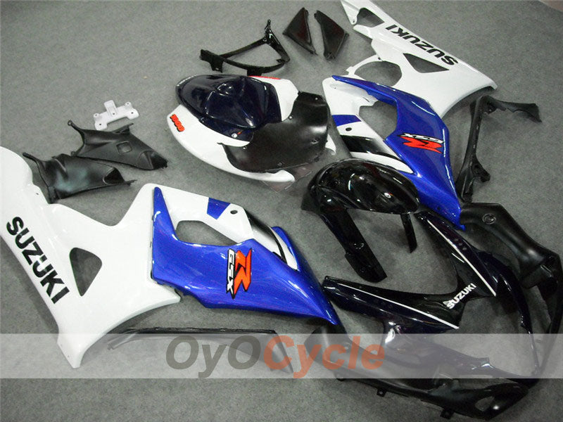 Injection Fairing kit for 05-06 GSX R1000 - White, Black - Factory Style #OYO87901988 Main image