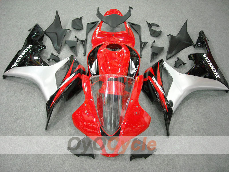 Injection Fairing kit for 07-08 CBR600RR - Red, Black - Factory Style #OYO87900387