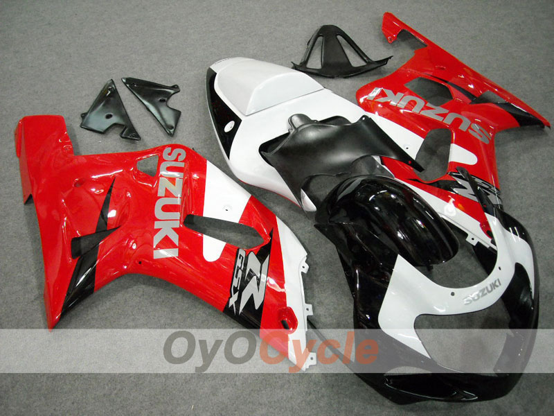 Injection Fairing kit for 01-03 GSX R600 - Red, Black - Factory Style #OYO87901075