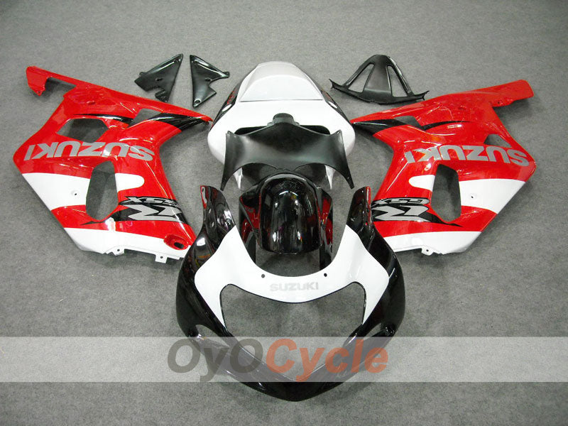Injection Fairing kit for 00-03 GSX R750 - Red, Black - Factory Style #OYO87901074 Secondary image