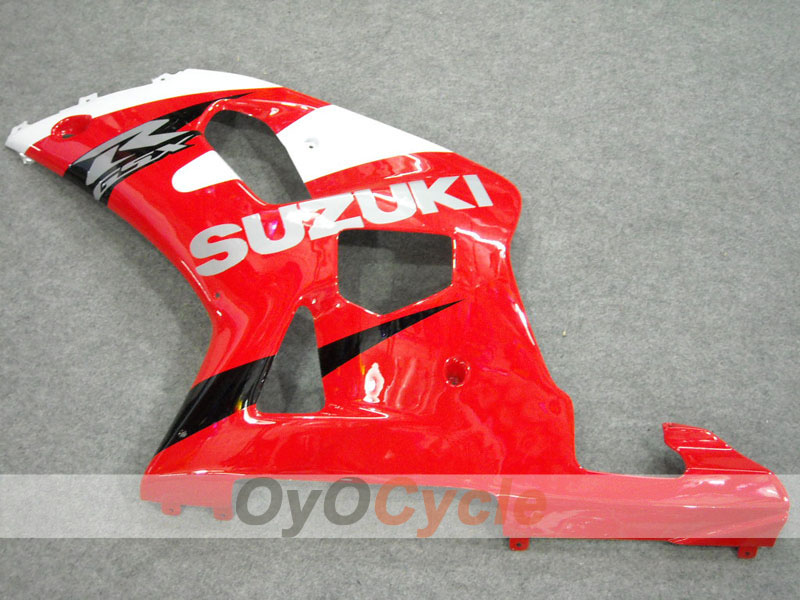 Injection Fairing kit for 01-03 GSX R600 - Red, Black - Factory Style #OYO87901075