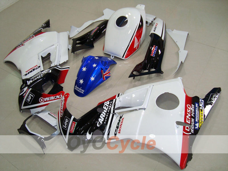 Fairing kit for 91-94 Honda CBR600 F2 - White, Black - Lee #OYO87903065