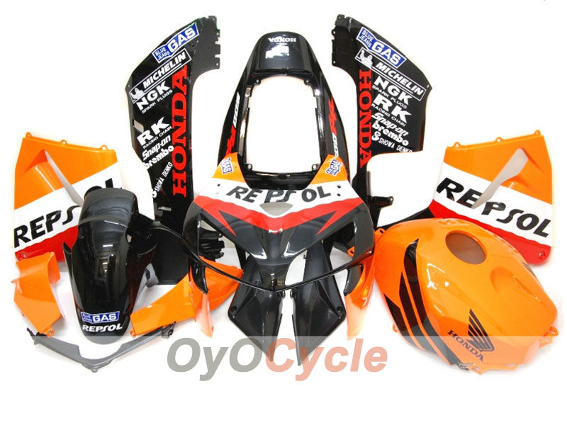 Injection Fairing kit for 05-06 CBR600RR - Orange, Black - MICHELIN, RK, Repsol #OYO87900327 Main image