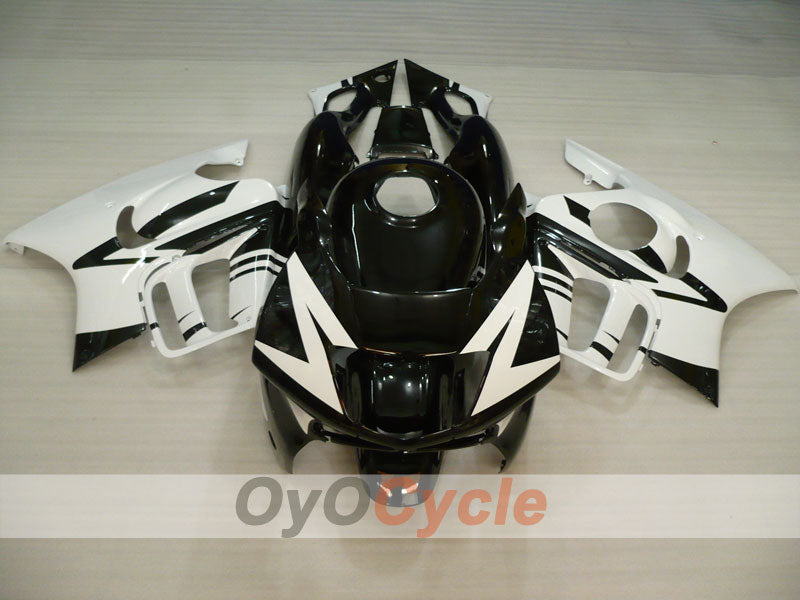 Injection Fairing kit for 97-98 CBR600F3 - White, Black - Factory Style #OYO87900058