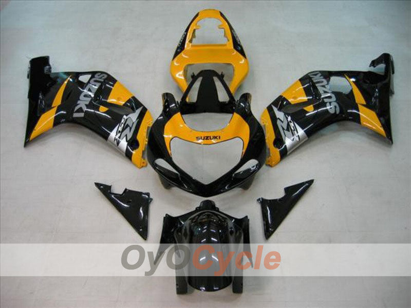 Injection Fairing kit for 01-03 GSX R600 - Orange, Black - Factory Style #OYO87901090 Main image