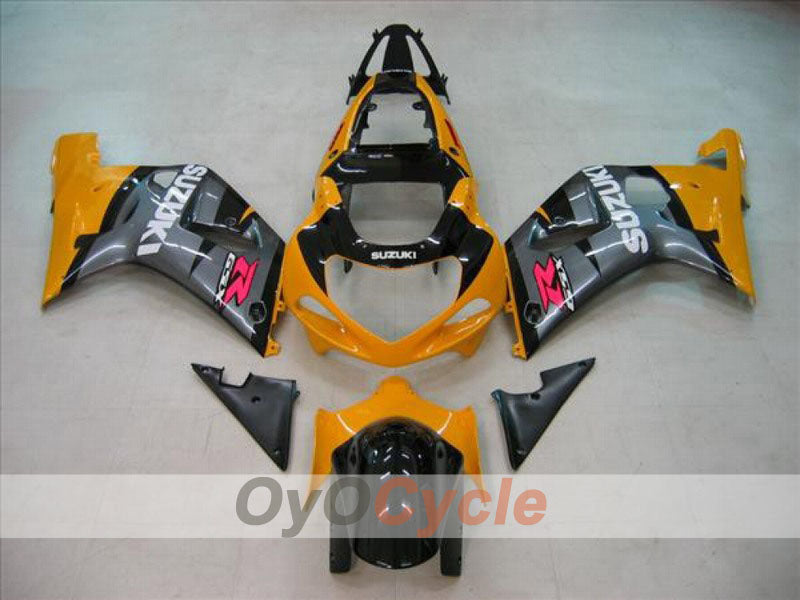 Injection Fairing kit for 01-03 GSX R600 - Yellow, Black - Factory Style #OYO87901093