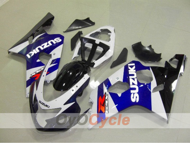 Injection Fairing kit for 04-05 GSX R750 - Blue, White - Factory Style #OYO87901177 Main image