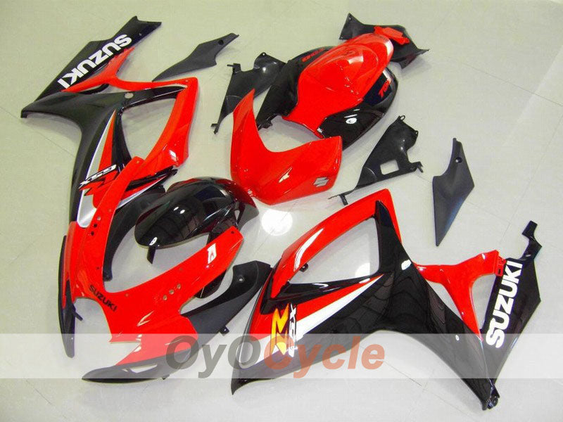 Injection Fairing kit for 06-07 GSX R750 - Red, Black - Factory Style #OYO87901322