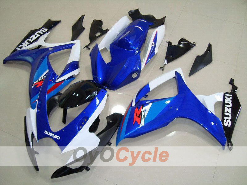 Injection Fairing kit for 06-07 GSX R750 - Blue, White - Factory Style #OYO87901324 Main image