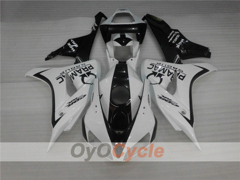 Injection Fairing kit for 06-07 CBR1000RR - White, Black - PRAMAC #OYO87900635