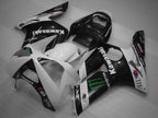 Injection Fairing kit for 03-04 NINJA ZX-6R - White, Black - Monster #OYO87901810
