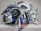 Injection Fairing kit for 00-02 GSX R1000 - Blue, White - DUNLOP #OYO87905182