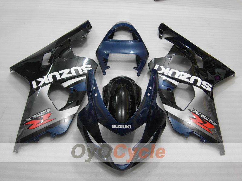 Injection Fairing kit for 04-05 GSXR600 - Black, Grey - Factory Style #OYO87901210 Main image