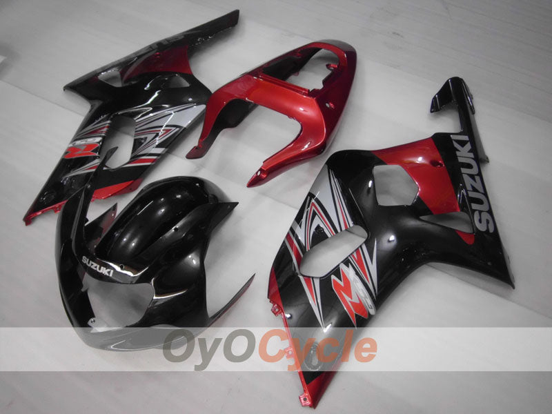 Injection Fairing kit for 01-03 GSX R600 - Red, Black - Factory Style #OYO87901069 Secondary image